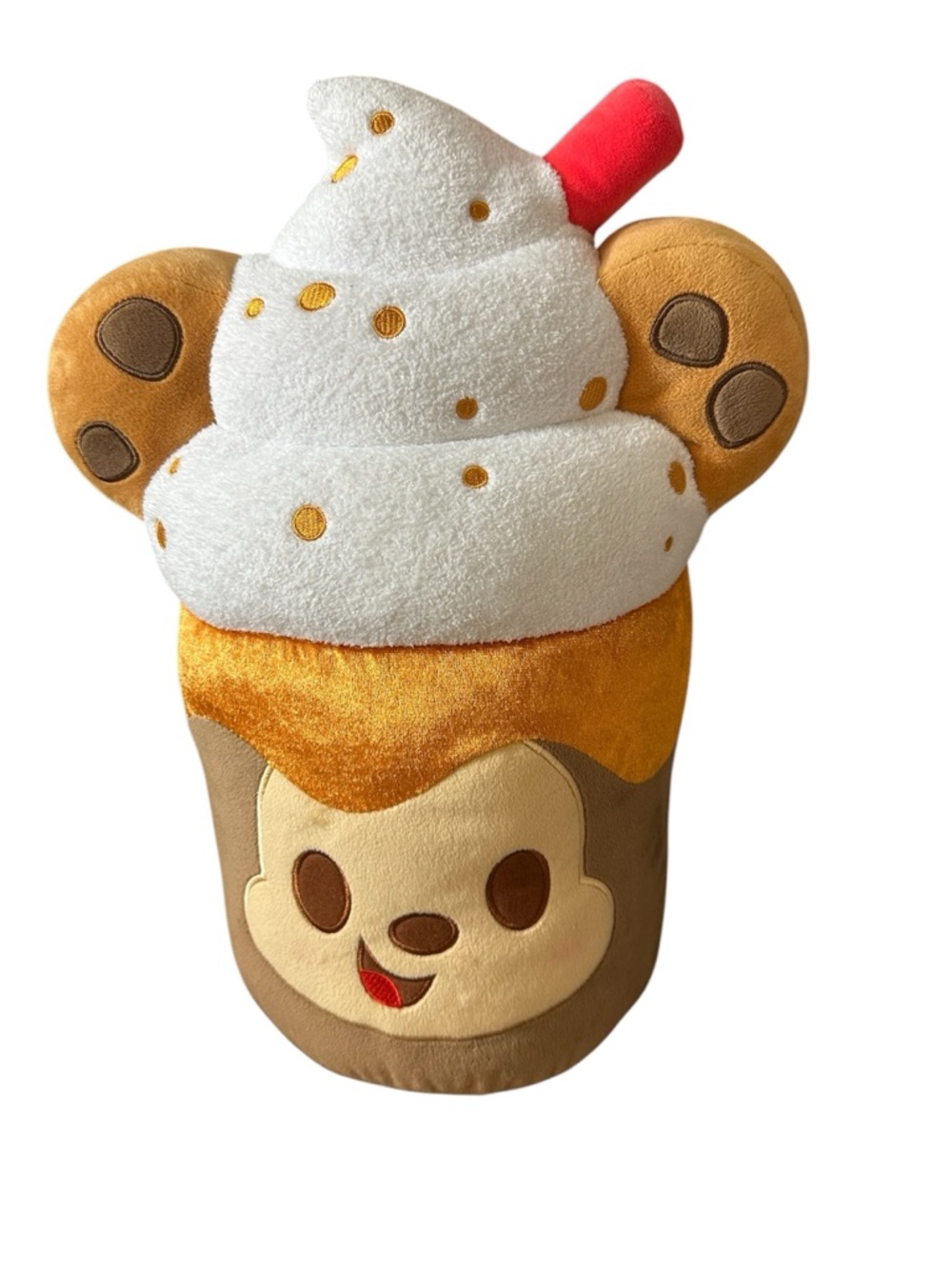Disney Store Munchlings 16 Inch Mickey Mouse Iced Cookie Latte Plush Doll